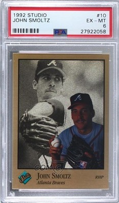 1992 Studio John Smoltz #10 PSA 6 HOF 0gh