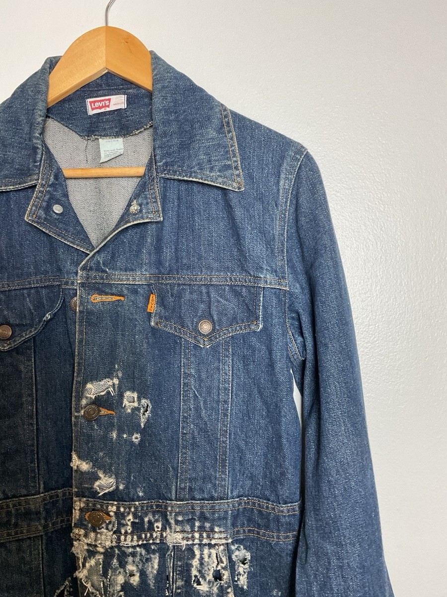 Levi's Vintage 70s Orange Tab Dark Denim Western Barn Chore Coat