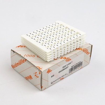 Weidmüller Klemmenmarkierer DEK 5 GW 7 0522660007 (500Stk.) OVP