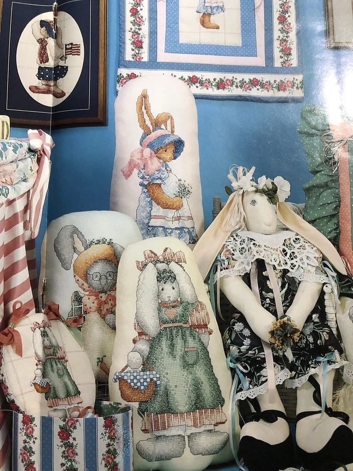 Bunnies Bees and ABCs Alma Lynne Designs Counted Cross Stitch Booklet 1989 - Image 4 of 4