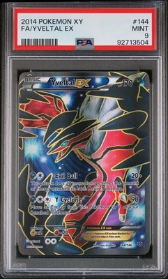 2014 POKEMON XY #144 FULL ART/YVELTAL EX PSA 9 | eBay
