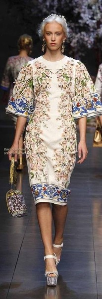 Women Dolce & Gabbana Dress White Silk S