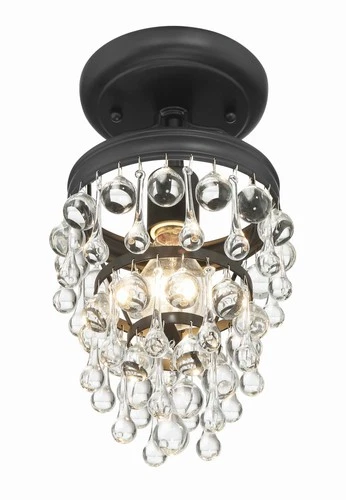 Crystorama Lighting Group 131_CEILING Calypso 7"W Semi-Flush - Chrome - Picture 7 of 12