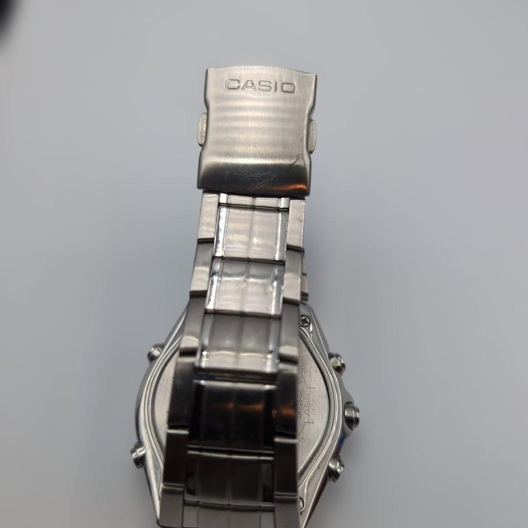 Casio EDIFICE S 1087DY Watch Timepiece Silver Black Authentic