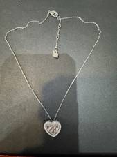 swarovski Swan Heart Pendant necklace G1
