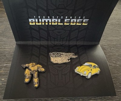 New Limited Edition Transformers Bumblebee 3 Pins Set Metal-Enamel Exclusive 