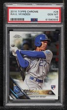 2016 Topps Chrome Adalberto Mondesi Raul Mondesi #28 PSA 10 GEM MT 4al
