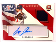 2015 Panini USA Baseball #11 Cooper Johnson (RC) Jersey Relic/Auto #88/99!