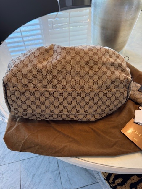 Authentic Large Gucci Monogram Sukey Shoulder Bag… - image 7