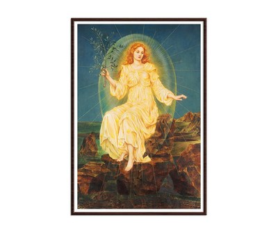 Evelyn De Morgan Lux in Tenebris Light in Darkness Canvas Print Wall Art