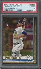 2019 Topps Update Pitching Gold #US263 Chris Paddack 1364/2019 RC Mint PSA 9
