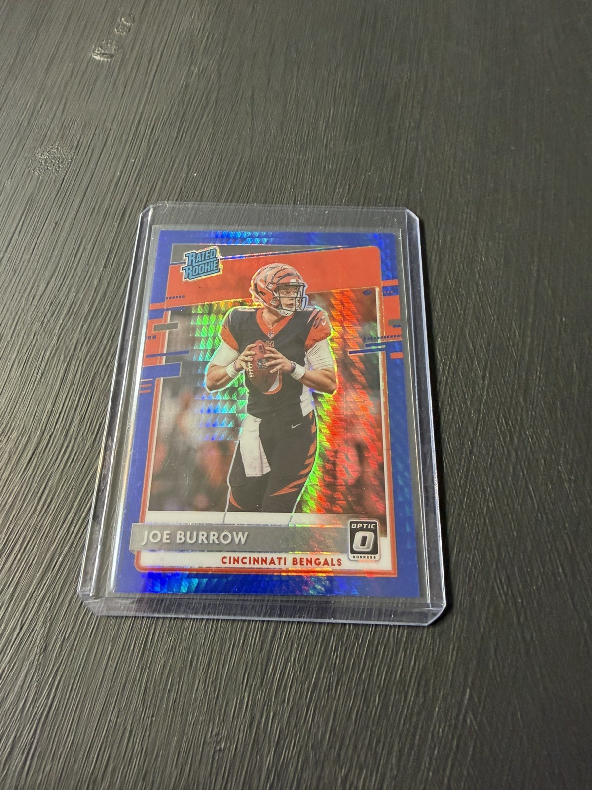 2020 Optic Joe Burrow Blue Hyper Rated Rookie Rc #151 Bengals