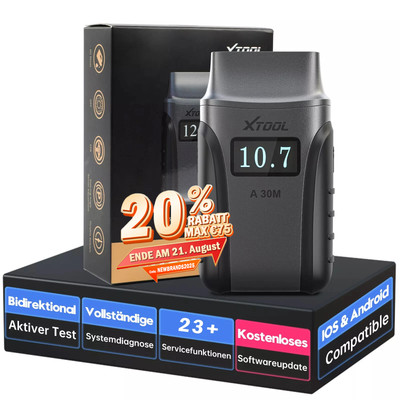 XTOOL A30M BT OBD2 Diagnosegerät Bidirektional ALLE SYSTEM Scanner 23+ Reset SAS