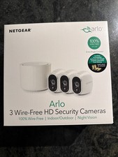 Arlo VMS3330W Security System with 3 HD Cameras - White