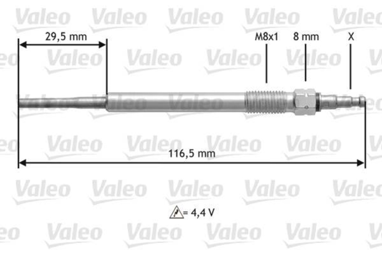 NEW Valeo Glow Plug Fits VW AUDI SEAT SKODA MITSUBISHI Golf Mk5 Variant MN980234