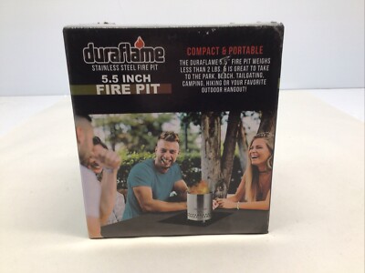 New Duraflame 5.5 Inch Stainless Steel Fire Pit