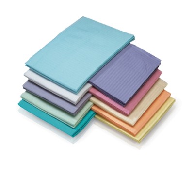 DENTAL PATIENT BIBS BLUE - 13'' X 18'' - 4 CASES OF 500 2000 TOTAL