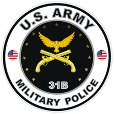 United States Army Military Police Bumper Sticker Military Soldier Decal 5"