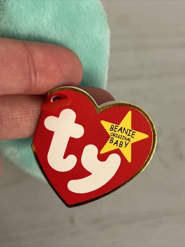 TY BEANIE BABY HIPPITY (TAG & TUSH TAG ERRORS) P.E PELLETS VNTG (1996) (NEW) - Picture 2 of 12