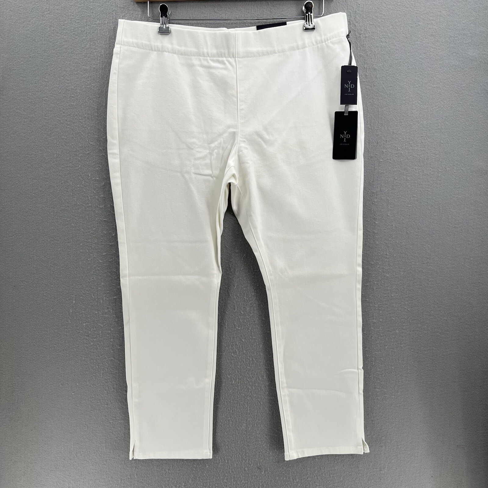 Millie Pull On Ankle Womens Petite Size 16p Optic White Stre