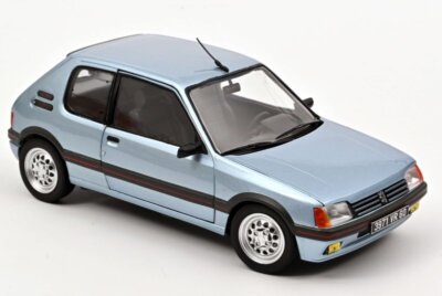 PEUGEOT 205 GTi 1,6 - 1988 - Topaz blue - Norev 1:18