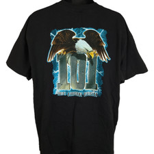 Vintage Screaming Eagles T Shirt Mens Size 2XL Y2K 101st Airborne Made In USA
