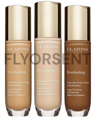 Clarins Everlasting Full Coverage Long Wearing & Hydrating Matte Foundation 30ml