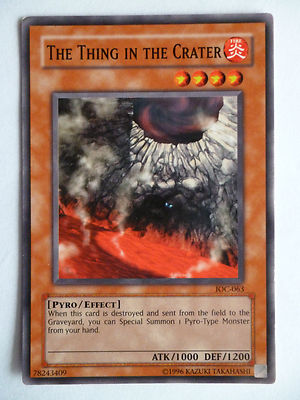 YUGIOH, THE THING IN THE CRATER, IOC-063, engl., common, near mint