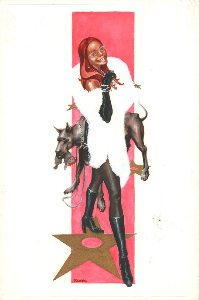 Alexandra Gordon Color Drawing - Signed art by Ryan Sook Comic Art