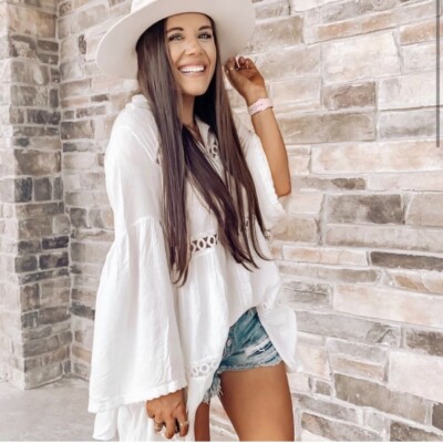 XL New White Cotton Button-Up Overszied Loose Tunic Top Blouse Womens X-Large