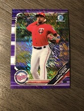 2019 Bowman Chrome Prospects-Wander Javier Purple Shimmer Refractor-Mint