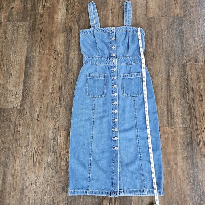 All Saints Elise Button UP Denim Jumper Dress NWT Size 6 | eBay