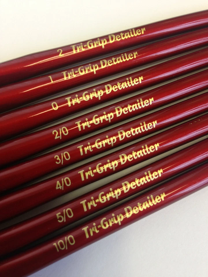 pinceles de pintura modelo, warhammer airfix pintor del ejército etc triple agarre sensación de comodidad Foto 4 de 4