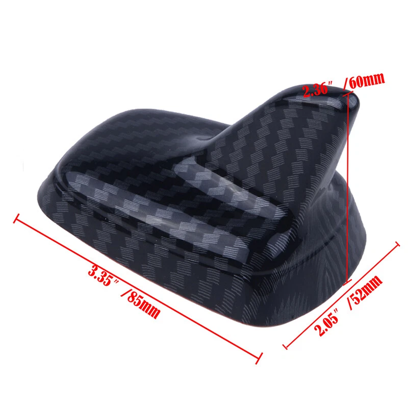 Auto Shark Fin Roof Car Antenna Carbon Fiber Antena Radio Decorative Adhesive - Image 2 of 4
