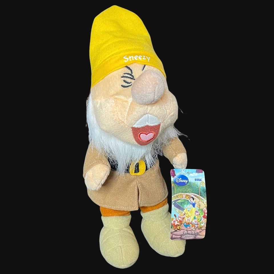 RARO Juguete de Peluche Sega Disney Blancanieves y los Siete Enanitos ESTORNUDO Foto 3 de 4