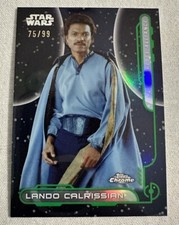 2024 Topps Chrome Star Wars Rebel Alliance RA-5 Lando Calrissian Green Ref 75/99
