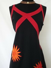 SALE  ALLER SIMPLEMENT BLACK RED ORANGE WOMENS DRESSES DRESS CASUAL SUMMER  L/XL