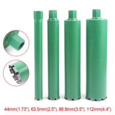 4pcs Wet Diamond Core Drill Bit for Drilling Concrete Brick 1.73"2.5" 3.5" 4.4"
