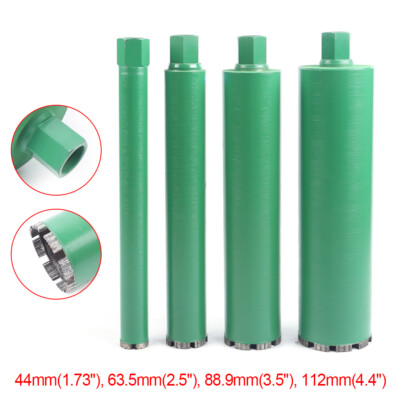 4pcs Wet Diamond Core Drill Bit for Drilling Concrete Brick 1.73''2.5'' 3.5'' 4.4''