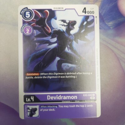 Digimon CCG Digital Hazard Devidramon EX2-040C