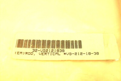 System Plast VG-212-18-38 Stainless Steel 1/2'' Dia. x 8'' Long Adjusting Rod