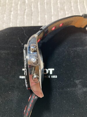 Tissot PRS 516 Black Automatic Chronograph Watch - T021414A | eBay