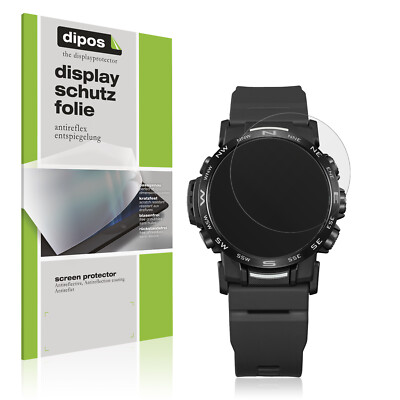6x Schutzfolie matt für Casio PRW-35Y-1B Displayschutzfolie Folie Display