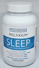 RELAXIUM Sleep Professional Strength All Natural Sleep Aid 60 Capsules