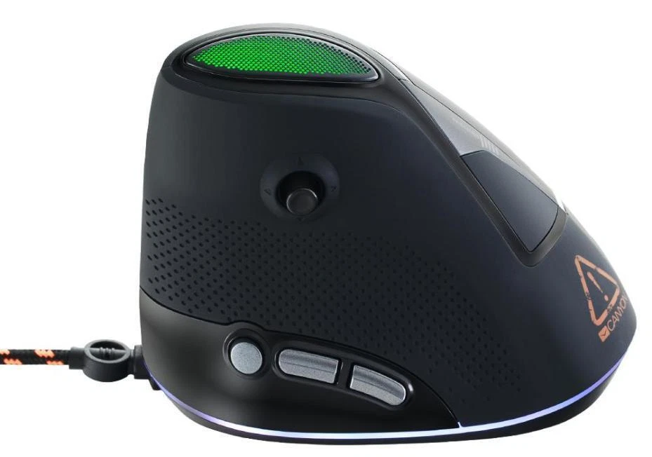 Emisat Vertical 7 Button Optical Gaming Mouse, Black - CND-SGM14RGB - Image 3 of 4