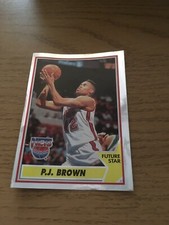 1994-95 Panini Sticker PJ BROWN New Jersey Nets Celtics Heat Greek Panionios NBA