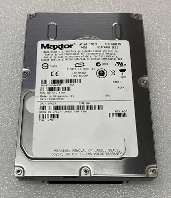 0N4715 N4715 Maxtor/Dell 146GB RPM 10k SCSI 80 Pin U320 3.5'' SAS HDD Hard Drive