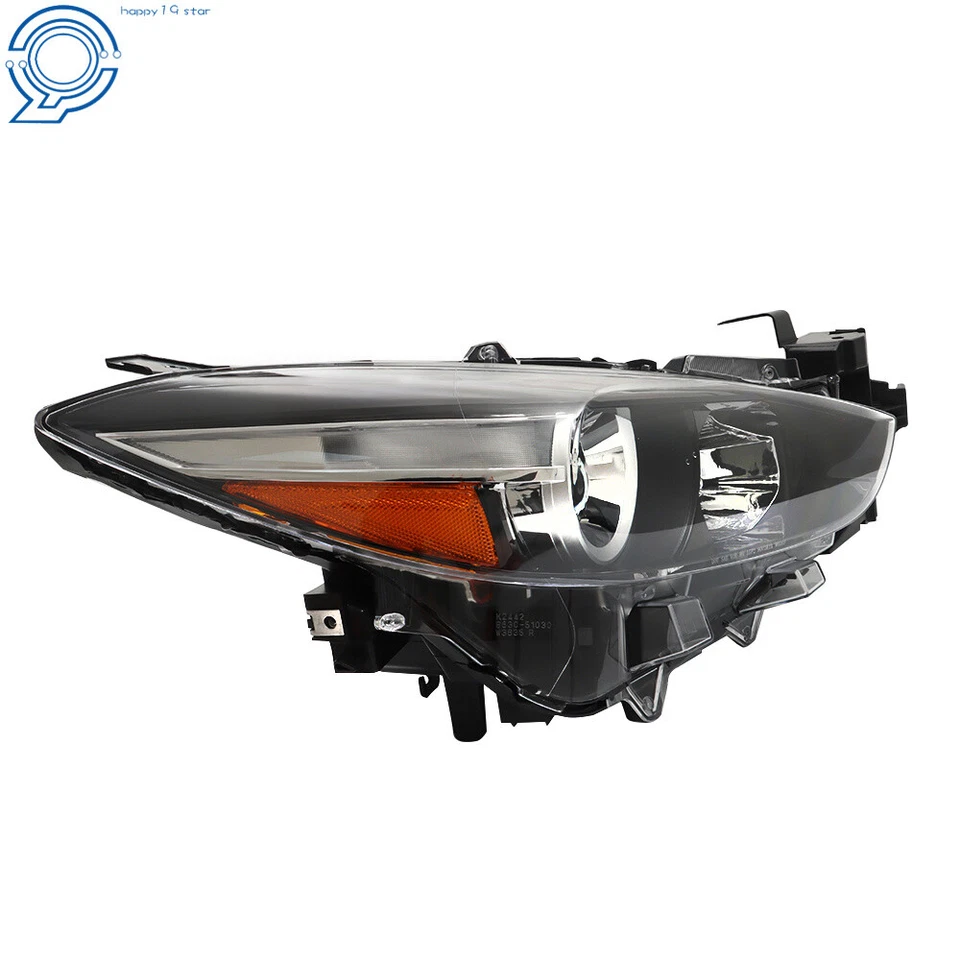 For 2017-2018 Mazda 3 Halogen Factory Style Headlight Assembly Right+Left Side - Imagem 4 de 4