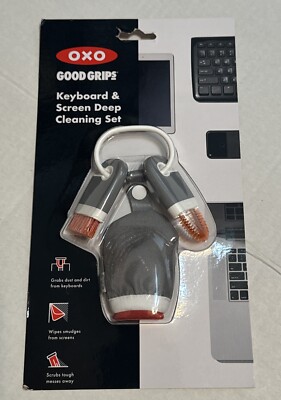 OXO Good Grips Keyboard & Screen Deep Cleaning Set for Computer Laptop New Seal