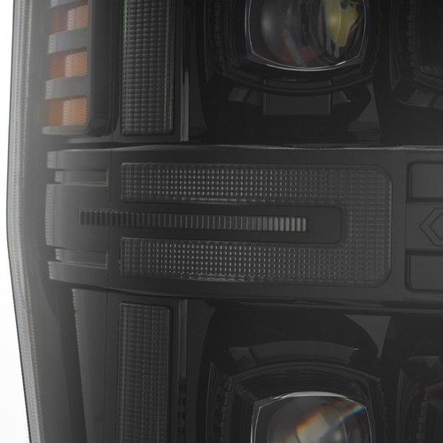 LED Projector Headlights Alpharex Nova For 08-10 Ford Super Duty Alpha Black - Picture 3 of 12